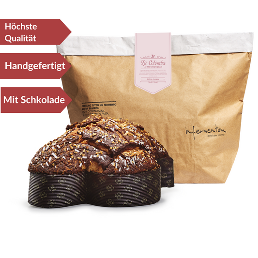 Osterkuchen - Schokolade "Colomba ai tre Cioccolati" 750g - INFERMENTUM