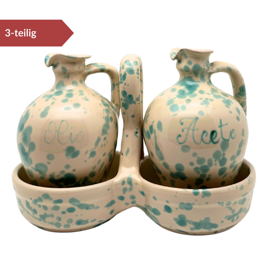 Keramik Krüge - Essig und Öl - "Aceto e Olio" - NUOVA COLI