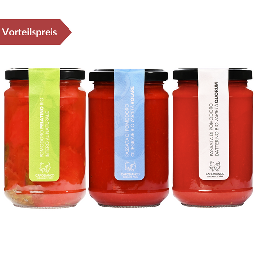 Tomaten Set "Fantasia" 3x580ml Tradizionale - CAPOBIANCO