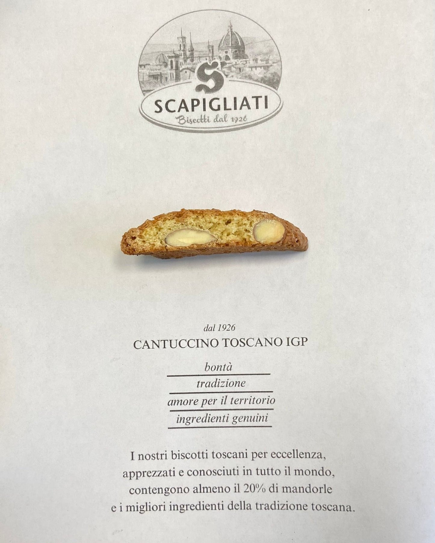 Cantuccini - Mandelgebäck - SCAPIGLIATI