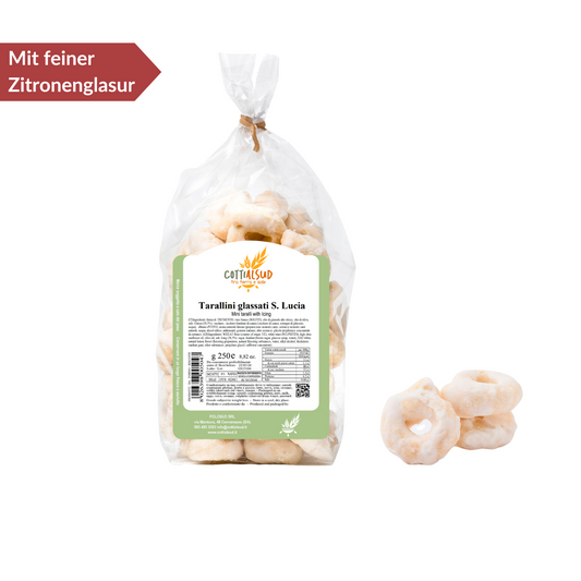 Tarallini "S. Lucia glassati" - süßes Gebäck 250g - COTTI AL SUD