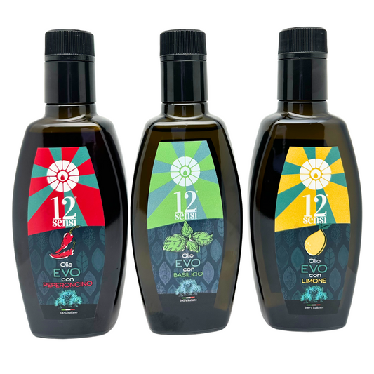Aromatisiertes Olivenöl Set 3x250ml - 12SENSI