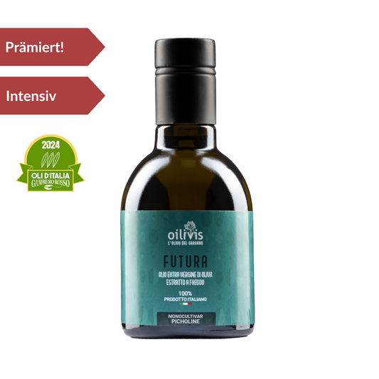 Prämiertes Olivenöl der Extraklasse "Futura" - OILIVIS