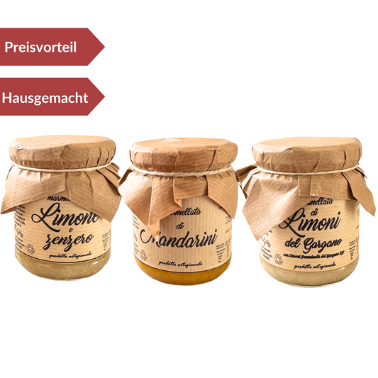 Marmeladen Set "Gargano" 3x212g - DEGUSTIBUS