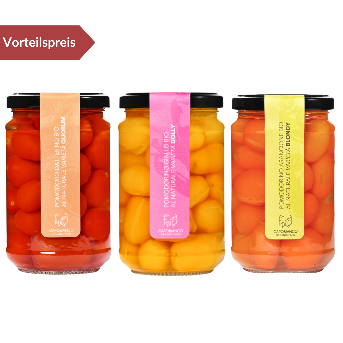 Tomaten Set Capobianco "Trio Pomodorini" 3x314ml Tradizionale
