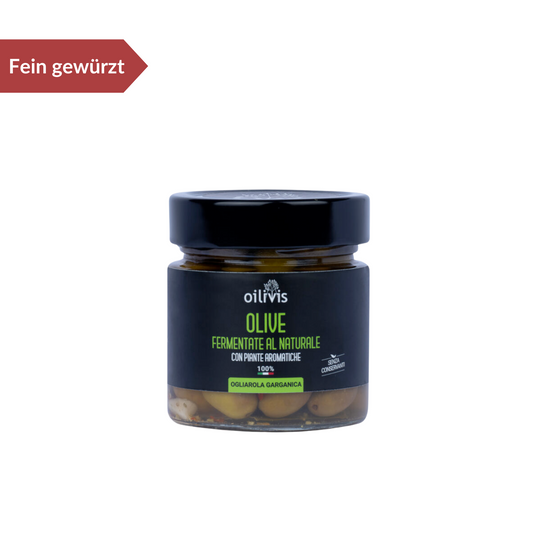 Kleine grüne "Ogliarola garganica" Oliven Oilivis 150g
