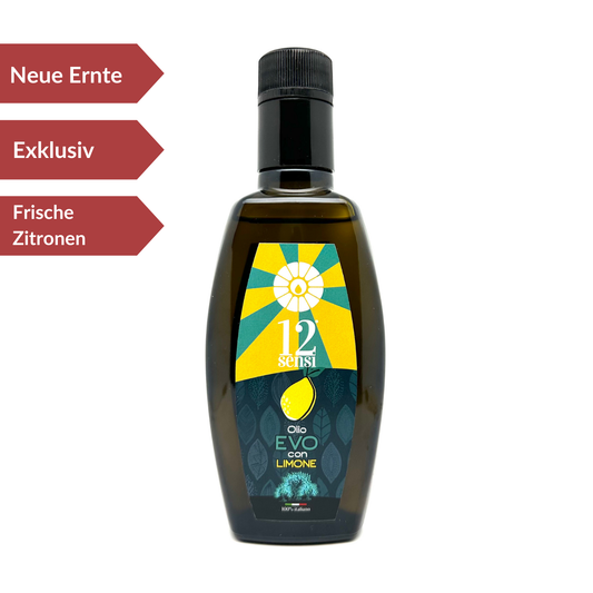 Olivenöl 12Sensi Extravergine Zitrone 250ml